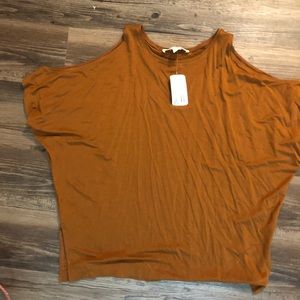 Brown flowy shirt